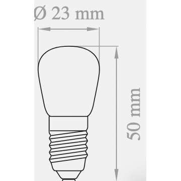 Lampada LED Piccola Pera E14 2w Luce Fredda 190 Lumen Iperled - Bolognetta  (Palermo)