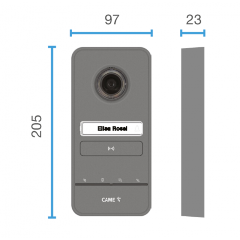 KIT videocitofonico monofamiliare espandibile 2 fili PLXLHSKIT