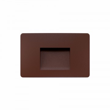 Segnapasso rettangolare a led Beneito MIS C SQUARE SWITCH 2700K/3200K/4000K IP65 colore Corten