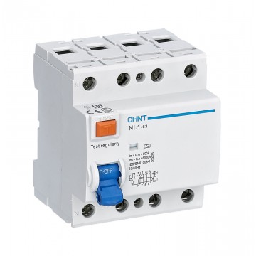 Interruttore Differenziale Puro CHINT 4 Poli 40A 30mA 6kA Tipo AC NL1-63/40-4P-AC30 200224